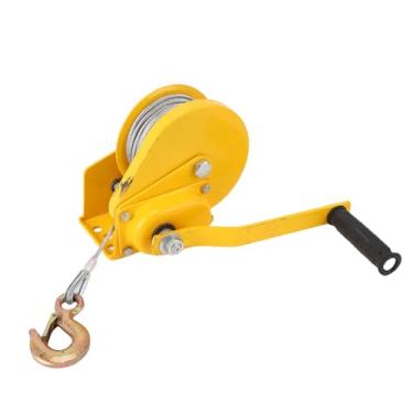 Imagem de LiebeWH Guincho Manual Com Corda de 5m e Gancho 1200LBS para Barco Resistente e Manivela Manual Com Travamento Automático de 2 Vias