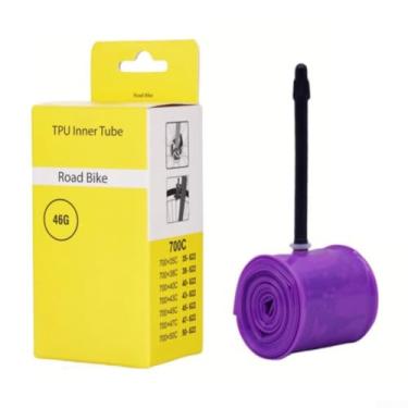 Imagem de Ultralight 700C Bike Inner Tube - 32/48g Road Bicycle Tire Replacement 23C-50C, Compatible with Various Valve Options