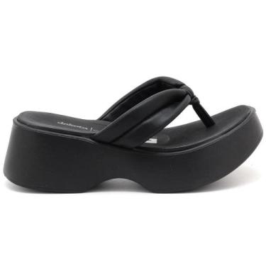 Imagem de Tamanco Dakota Dedo Plataforma Salto Anabela Feminino Y6712, Preto, 36