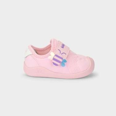 Imagem de Tênis Infantil Bibi Fisioflex 5.0 Rosa de Abelha-Feminino