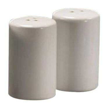 Imagem de American Metalcraft CSPR1 Saleiro e pimenteiro redondos de cerâmica, paliteiro de mesa (conjunto com 2)