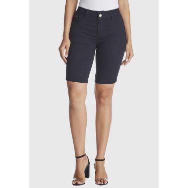 Imagem de Bermuda Jeans Zuren Ciclista Preta-Feminino