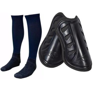 Imagem de Kit Infantil Meião + Caneleira Futsal Esporte-Masculino