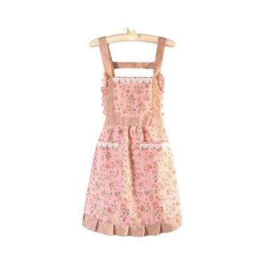 Imagem de Avental De Cozinha Feminino Impermeável E À Prova De Óleo Em Lona, Mod