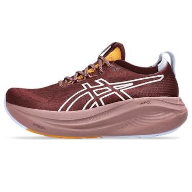Imagem de ASICS Tênis feminino Gel-Nimbus 27 Trail, Nature Bathing Planeta Vermelho Escuro, 37