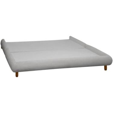 Imagem de Base Cama Box Quarto de Casal 153cm Orgânica Napole Bouclê - SOFA STOR