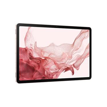 Imagem de Tablet Samsung Galaxy Tab S8 Android, tela LCD de 11", armazenamento de 256GB, Qualcomm Snapdragon, caneta S inclusa, bateria de todos os dias, câmera ultra-larga DeX, produtividade DeX, ouro rosa