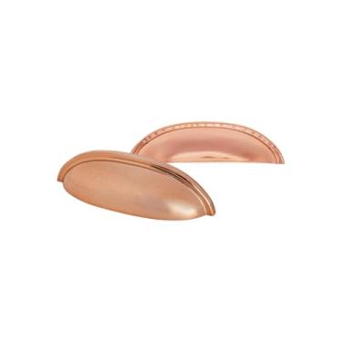 Imagem de Puxador Concha Puxador Armario Gaveta Colonial Moveis Retro (2, Rose Gold)