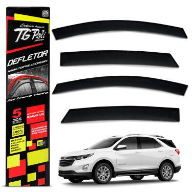 Imagem de Calha De Chuva Equinox 2018 a 2021 Defletor Fume Acrilico Tgpoli