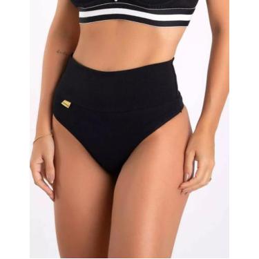 Imagem de Kit 10 Calcinhas Algodão Cintura Alta Fio Dental Conforto firmadora de