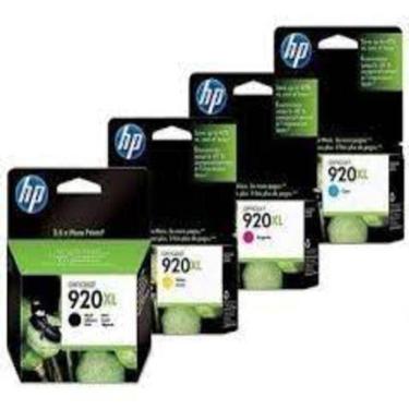 Imagem de Cartucho Hp 920xl Kit 4 Cores 6000 6500 E709c 7500a