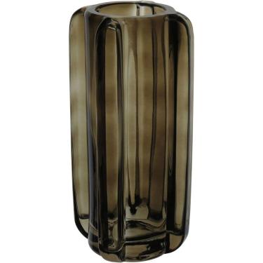 Imagem de Vaso Decorativo Enfeite Planta Home&co Vidro 28x11cm Marrom
