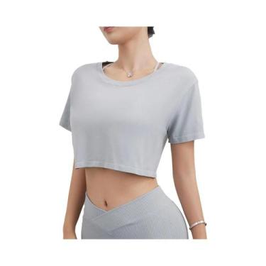 Imagem de Camiseta Feminina Preta Solta Com Design De Transferência Térmica, Man