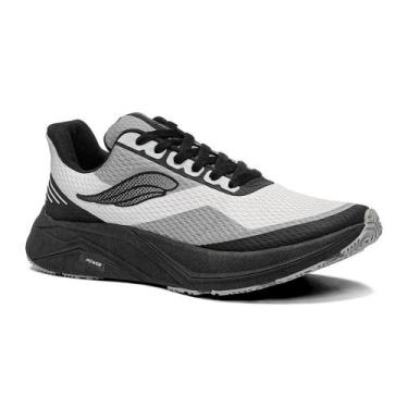 Imagem de Tênis Masculino Running Conforto - Oxto, Preto, Cinza, 40