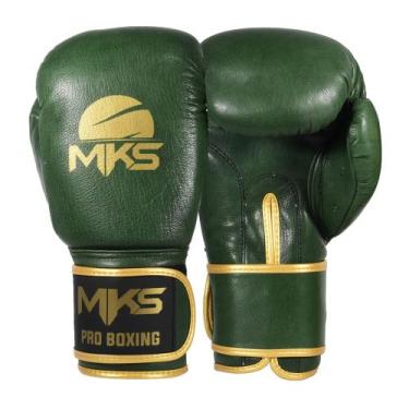 Imagem de Luva de Boxe MKS ROYAL PRO BOXING em material vegano tiras autocolante