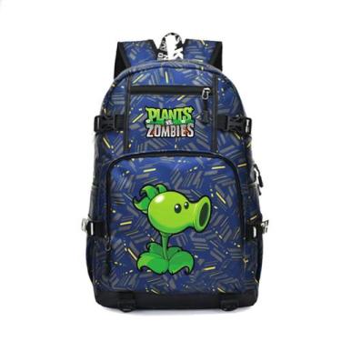 Imagem de Mochila escolar Plants vs Zombies Anime School Polyester - yiweisai