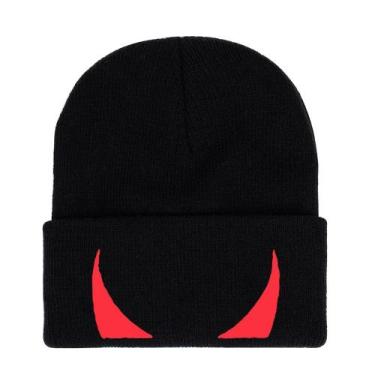 Imagem de Chapéu de malha Devils Eyes Anime Winter Beanie para adultos - Yiweisa