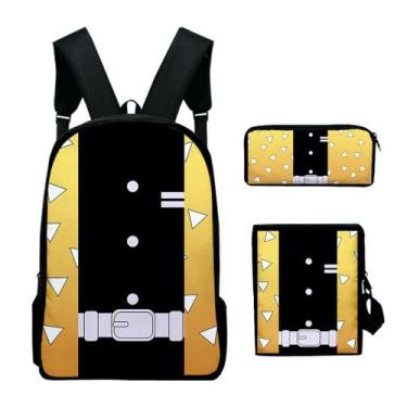 Imagem de Conjunto de mochilas 3D Demons Slayers Print para crianças ou estudant