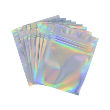 Imagem de Sacos Ziplock Holográficos a Laser 20/40 Peças, Embalagem Autoadesiva 