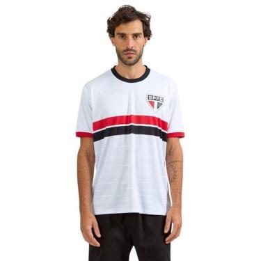 Imagem de Camisa Braziline São Paulo Tela Masculina - Branco M-Masculino