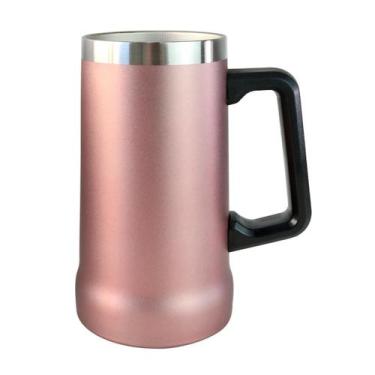 Imagem de Caneca térmica aço inoxidável dupla camada sem tampa 700ml - QUERO PRE