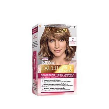 Imagem de Tintura L'Oréal Imedia Excellence N 7.0 Louro Natural - LOREAL