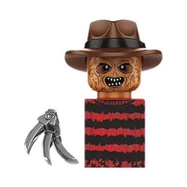 Imagem de Boneco Miniatura De Bloco De Montar Assassinos Palhaços Do Filme De Te