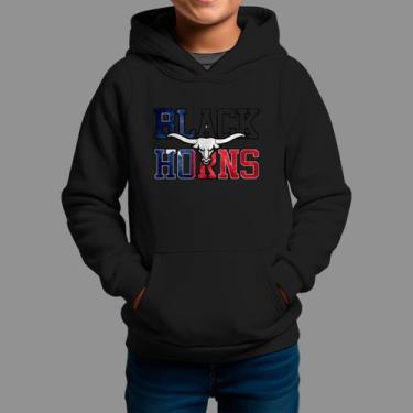 Imagem de Moletom Canguru Infantil Basico Masculino Moda Country Inverno Capuz e