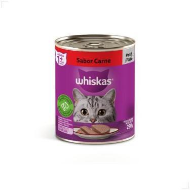 Imagem de Ração Úmida para Gatos Adultos WHISKAS Lata Patê 290g Sabor:Frango, Ca