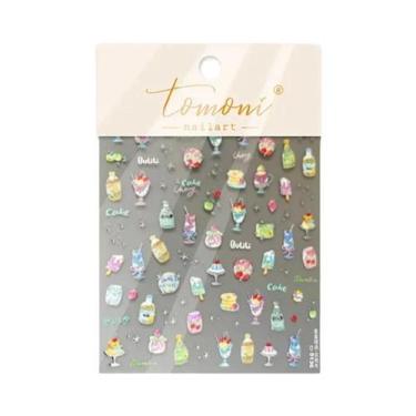 Imagem de Adesivos Decorativos Para Unhas Em Forma De Bolha De Gato Brilhante 5D