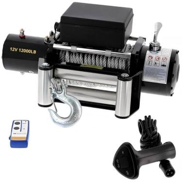 Imagem de Guincho Elétrico 12V 12000LB com Controle Remoto sem Fio IWME004 IMPORTWAY