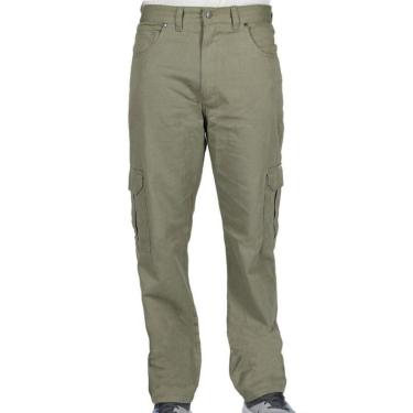 Imagem de Calça de Sarja R7Jeans Masculina Modelo Cargo 100% Algodão-Masculino