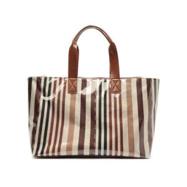 Imagem de Bolsa Shopping Grande Listrada Tons Lançamento Anacapri-Feminino