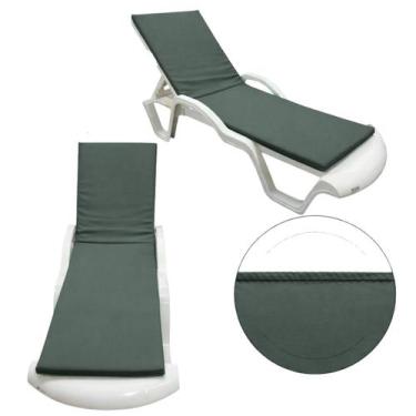 Imagem de Colchonete Almofadado De Espreguiçadeira Piscina Verde - DreamInBox