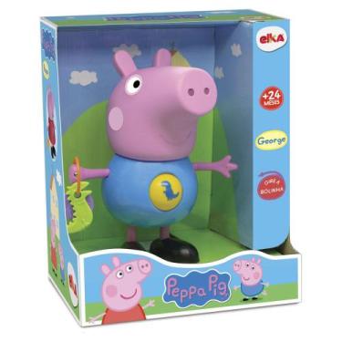 Imagem de Boneco George Com Atividades Gire a Bolinha Peppa Pig Elka 1098