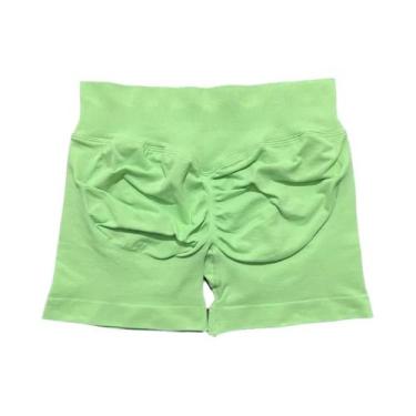 Imagem de Shorts De Yoga Femininos De Cintura Alta Para Fitness E Treino, Com Ef