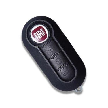 Imagem de Chave Canivete Fiat 500 Palio Uno Alarme Pósitron Inteligente 293 300 