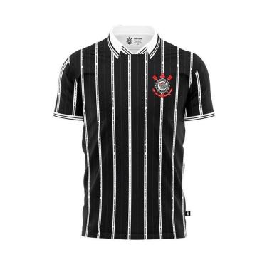 Imagem de Camiseta Corinthians Retro Listrada Sublimada Oficial-Masculino