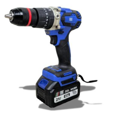 Imagem de Parafusadeira Furadeira Impacto Fiat PFT60 21V Brushless 60Nm com 2 Baterias 4Ah Kit 25 Peças