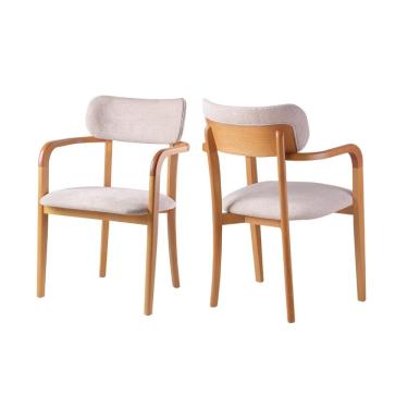 Imagem de Cadeira com Braço Estofada Moderna - Aurora - Requinte Salas