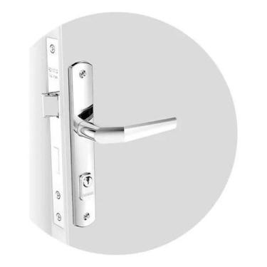 Imagem de Fechadura Externa Estreita 520 Soprano Cromado Portão/Porta - Congratu