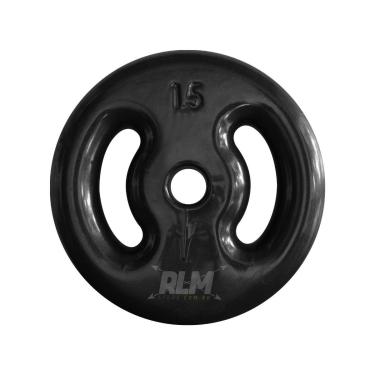 Imagem de Anilha Emborrachada - Preta - 15 Kg-Unissex