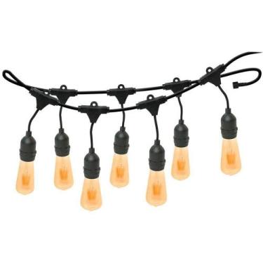 Imagem de Varal De Luzes Bocal Foxlux E-27 Bivolt Sem Lâmpadas 10m