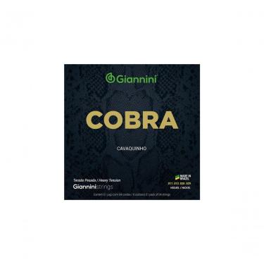 Imagem de Encordoamento para Cavaquinho Série Cobra GESCP em Aço Tensão Pesada com Revestimento e...