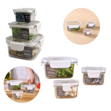 Imagem de Conjunto de Potes Herméticos 30 Peças 50-60-150-160-350-380ML para Armazenamento de Ali...