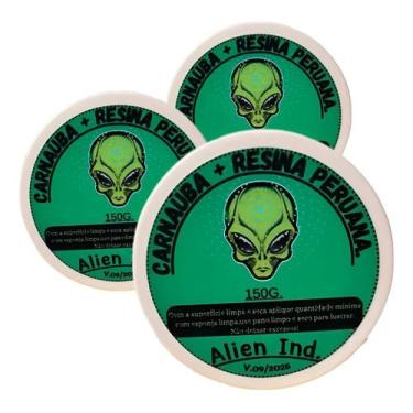 Imagem de Kit 3 Ceras Alien Polimento Carnaúba 120g - Alien Ind.