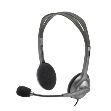 Imagem de Headset com fio Logitech H111 com Microfone com Redução de Ruído e Conexão 3,5mm - 981-...
