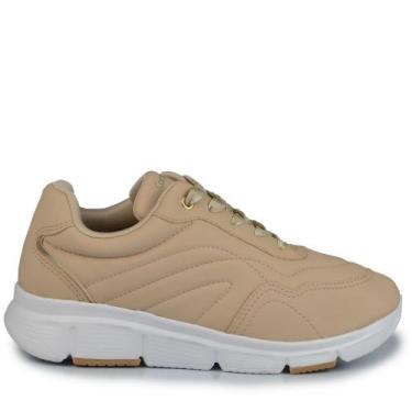 Imagem de Tênis Casual Comfortflex Feminino 2590403, 36, Bege