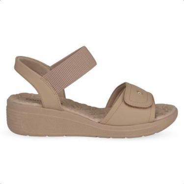 Imagem de Sandalia Feminina tiras autocolantes ortopedica joanete Comfortflex 24