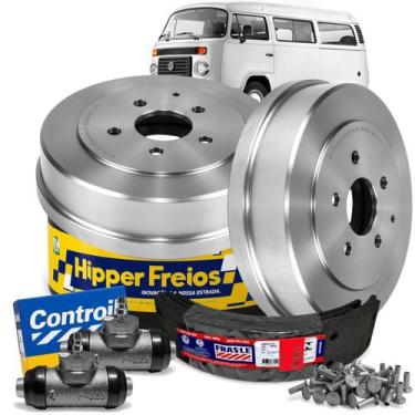 Imagem de Kit Freio Traseiro Kombi Tambor Lona Cilindros - 33015, Hipper Freios